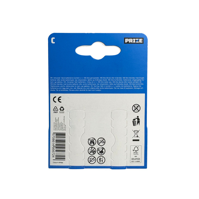 Batteri superalkaline C 2-pk. - PRIZE®